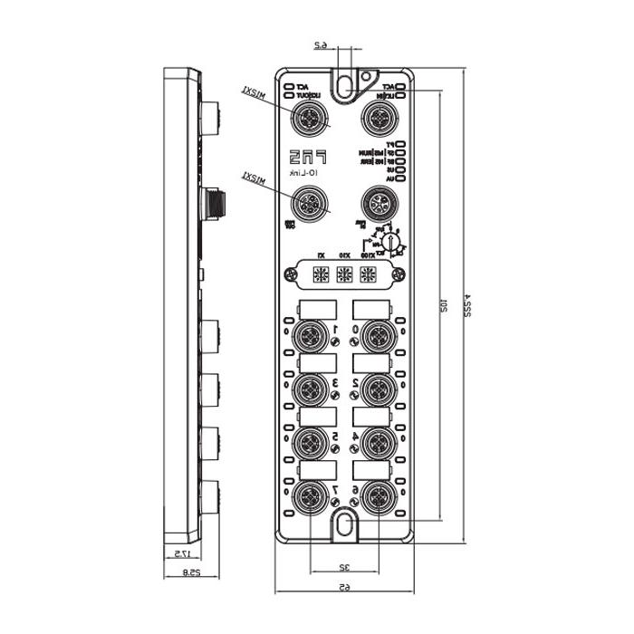 Supports multi-protocol Master, 8-port, IO-Link Master, Class B, and 007B51